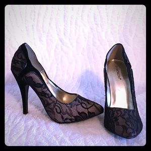 Black Lace 4” Heels